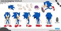 Sonic Dream Team, model sheet. Art by Tyson Hesse.