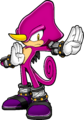 Espio after the Neo Metal Sonic incident, from Sonic Art Assets DVD.