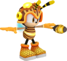 Charmy in his "Honey" outfit, from Sonic Forces: Speed Battle.