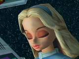 Maria's eyelashes in the GameCube port.