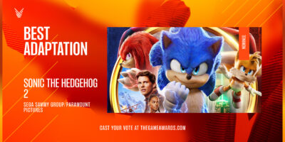 Sonic The Hedgehog 2 Nominated For Best Adaptation for 2022 Game Awards