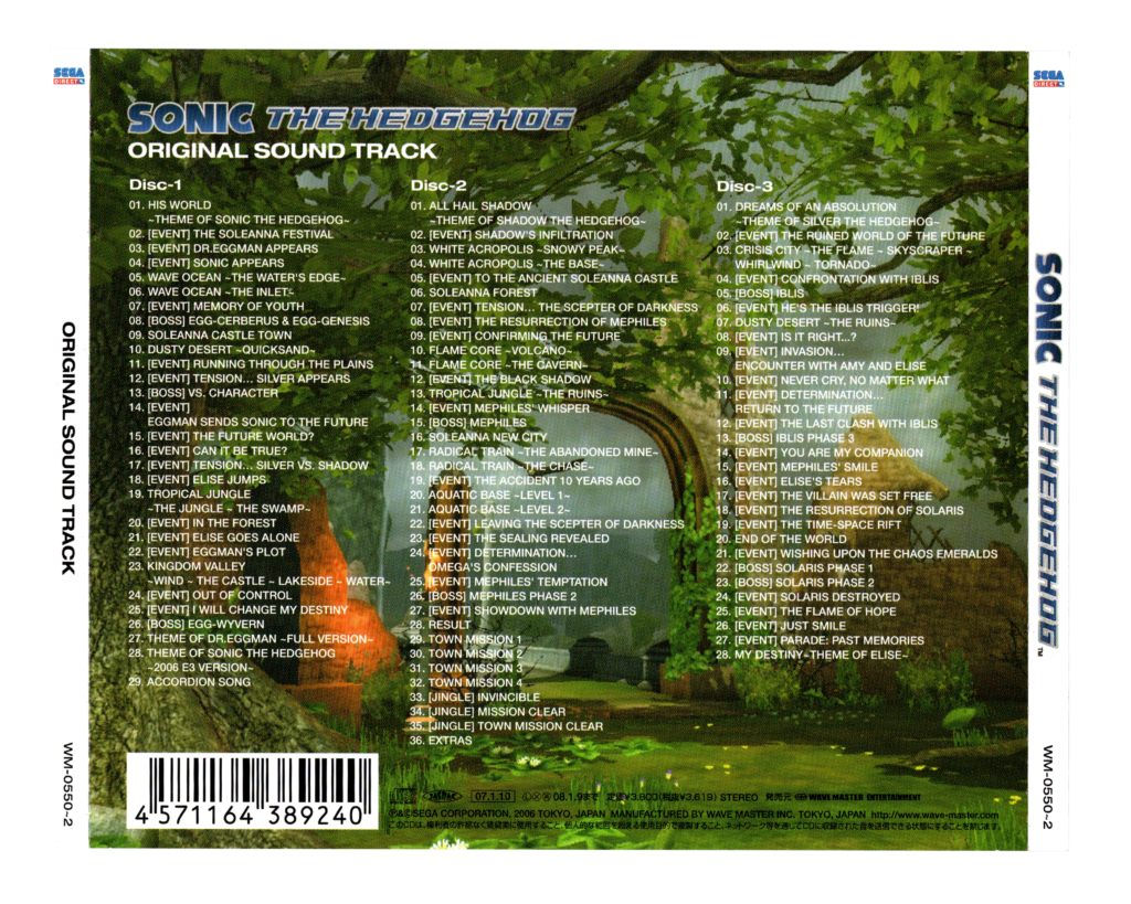 SONIC THE HEDGEHOG SOUND TRACK Download