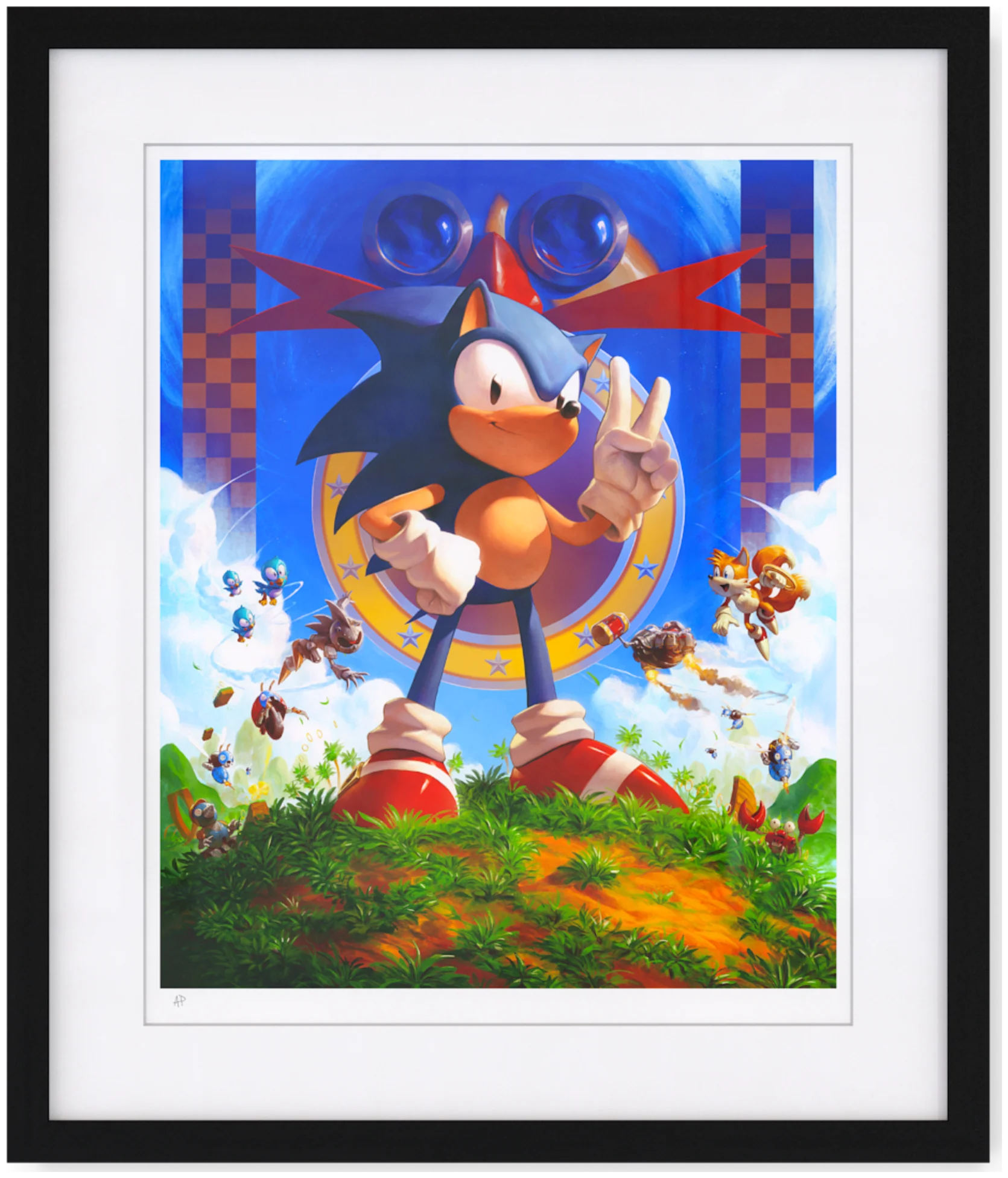 Cook and Becker Teases New Classic Sonic Art Print - Merch - Sonic Stadium