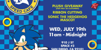 Full Sonic Speed Café Grand Opening Schedule Released