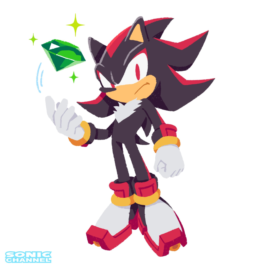 New Sonic Channel Illustration: Shadow and His Chaos Emerald – Sonic City