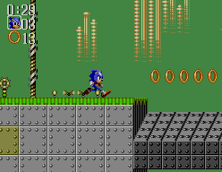 Mecha Green Hill Zone from Sonic Chaos