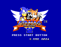 The title screen from 8-bit Sonic 2