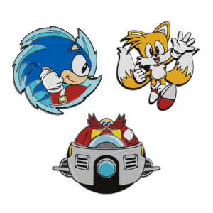 Kidrobot Announces New York Comic Con 2023 Exclusive Sonic the Hedgehog 1.5" Premium Pin 3-PACK
