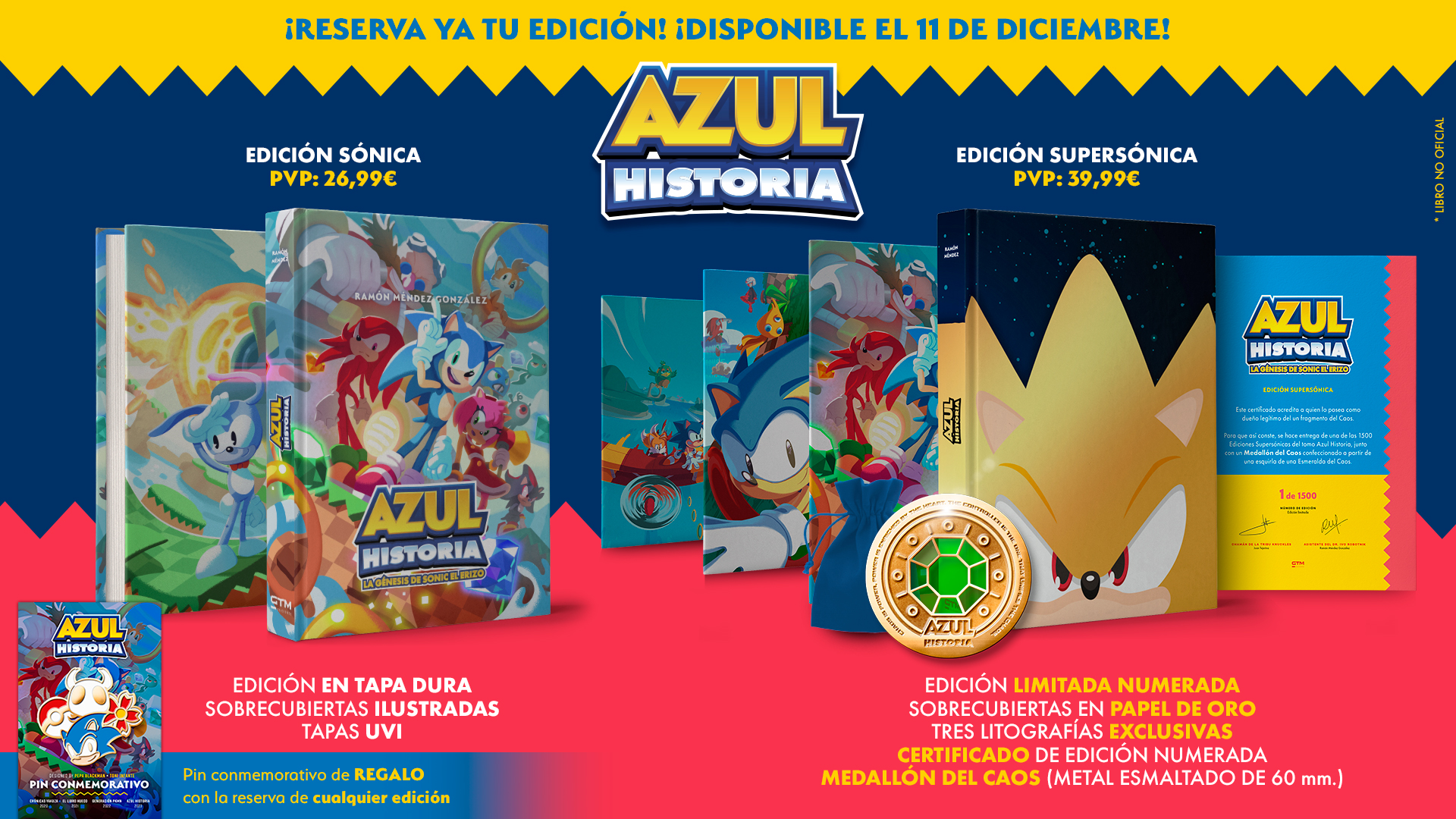 Games Tribune Magazine Announces AZUL HISTORIA - a Special 280-Page Book About the History of Sonic the Hedgehog