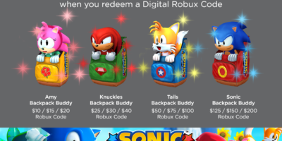 Get Exclusive Sonic Superstars Roblox Virtual Items with the Purchase of any Roblox Digital Gift Card on Amazon!