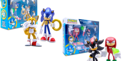 Just Toys Releases Sonic, Tails, Knuckles and Shadow Two Pack Metallic Buildable Figures