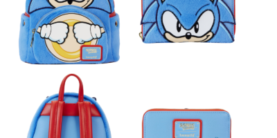 Loungefly Releasing Classic Sonic Cosplay Plush Mini Backpack and Wallet