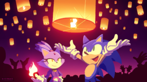 Fifth Imagine – Sonic Traveling to Asia Illustration Released: Lantern Festival