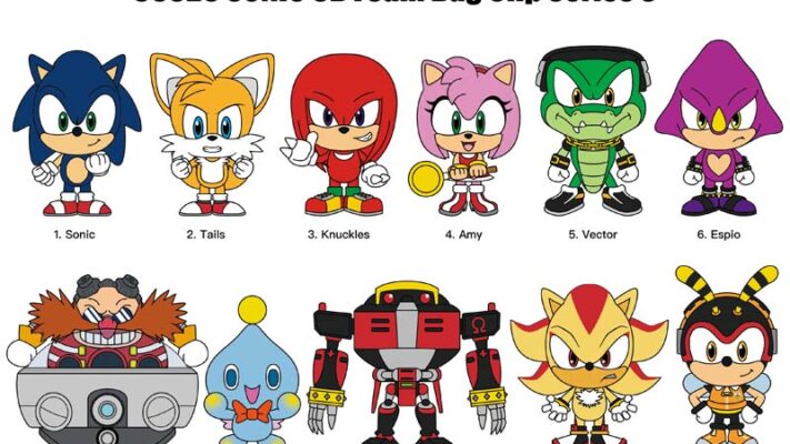 Monogram Reveals Series 3 of Sonic the Hedgehog 3D Foam Bag Clips