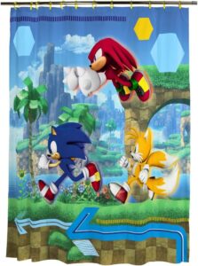 Franco Manufacturing Releases Sonic the Hedgehog Themed Shower Curtain and Ring Set