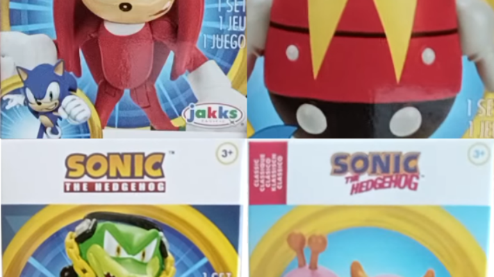 New JAKKS Pacific 2.5” Checklane Wave Leaked With New Eggrobo, Vector, Caterkiller Figures, and Modern Knuckles Variant