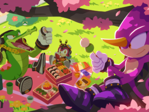 March 2024 Sonic Pict - Team Chaotix Watch the Cherry Blossoms