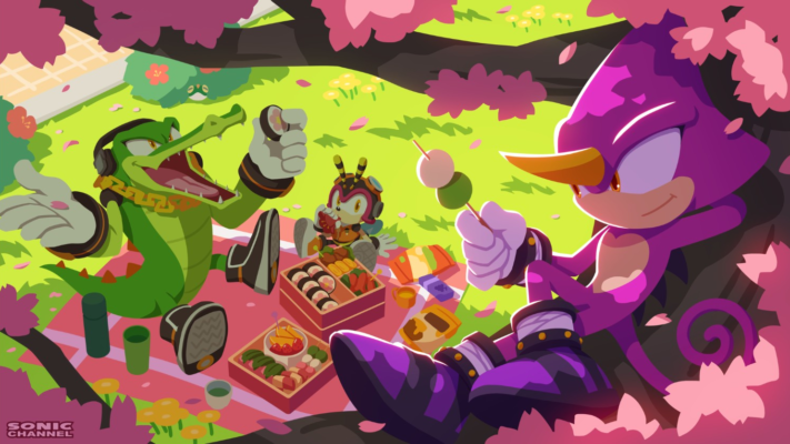 March 2024 Sonic Pict – Team Chaotix Watch the Cherry Blossoms