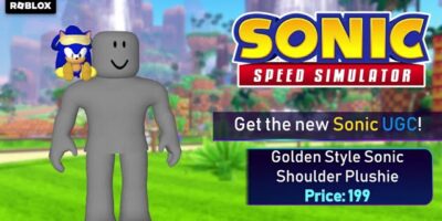 New Shoulder Plushies and Items Available for Sonic Speed Simulator
