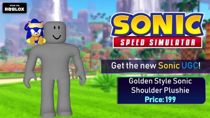 New Shoulder Plushies and Items Available for Sonic Speed Simulator