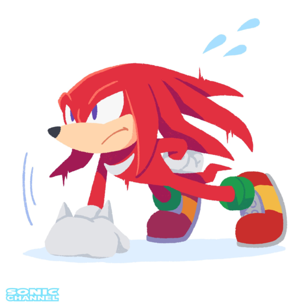 Sonic Channel Commemorative Illustration: Push-Ups with Knuckles