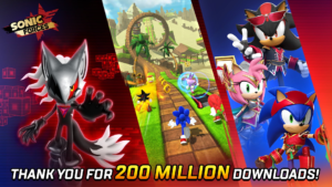 Sonic Forces: Speed Battle Reaches 200 Million Downloads