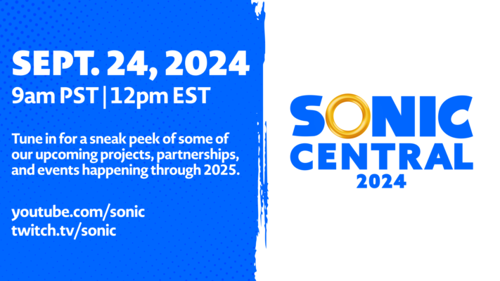 [Tune-in] SEGA Announces “Sonic Central” Virtual Event – Tuesday, September 24 at 12 PM ET / 9 AM PT 