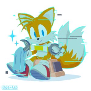 Sonic Channel Commemorative Illustration: Tails in Cyberspace