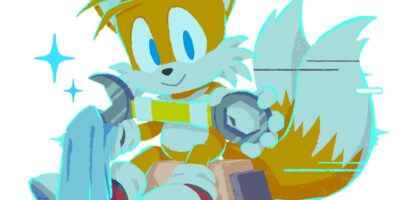 Sonic Channel Commemorative Illustration: Tails in Cyberspace