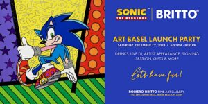 SEGA Teams Up with Romero Britto for BRITTO x Sonic Collaboration, Launching December 2024