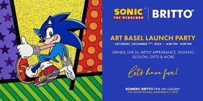 SEGA Teams Up with Romero Britto for BRITTO x Sonic Collaboration, Launching December 2024