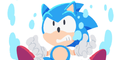 Sonic Channel Commemorative Illustration: Classic Sonic Underwater