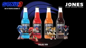 Jones Soda Co. Launches Sonic the Hedgehog 3-Themed Sodas