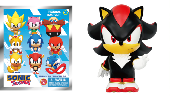 EXCLUSIVE: Monogram International Reveals New Classic Sonic 3D Foam Bag Clip Series 4 and Shadow the Hedgehog Figural Coin Bank