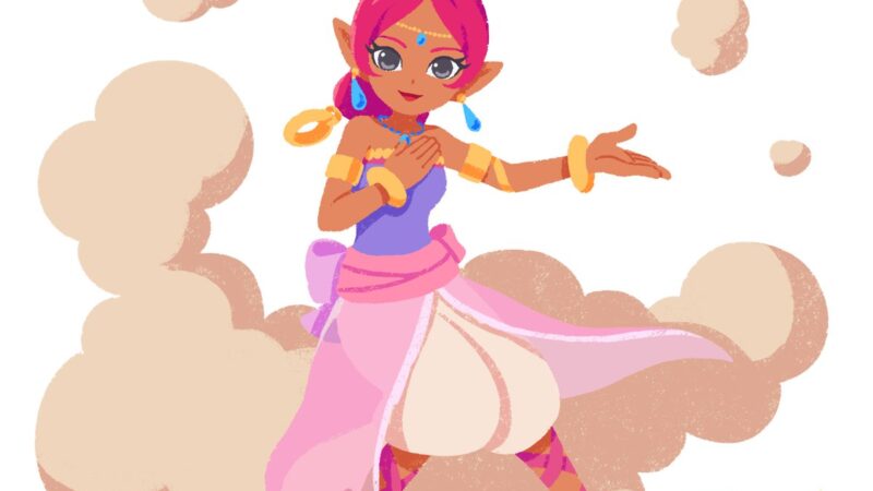 Sonic Channel Commemorative Illustration: Shahra, the Genie of the Ring