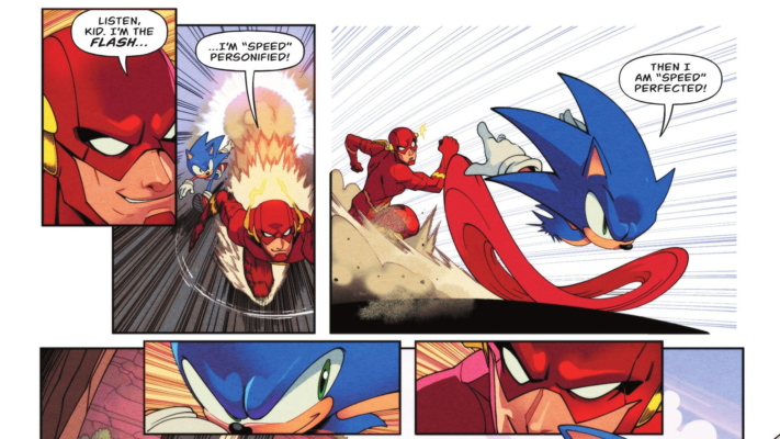 Sonic and The Flash Finally Meet in DC x Sonic the Hedgehog #1—And Yes, It Starts with a Race
