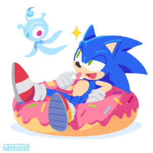 Sonic and Yacker Enjoy a Sweet Break in June’s Sonic Channel Art