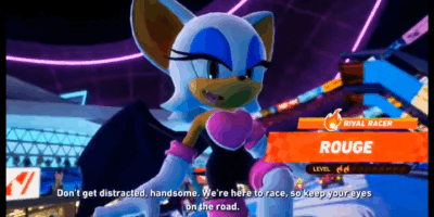 Sonic and Rouge Share Flirty Rival Banter in Sonic Racing: CrossWorlds