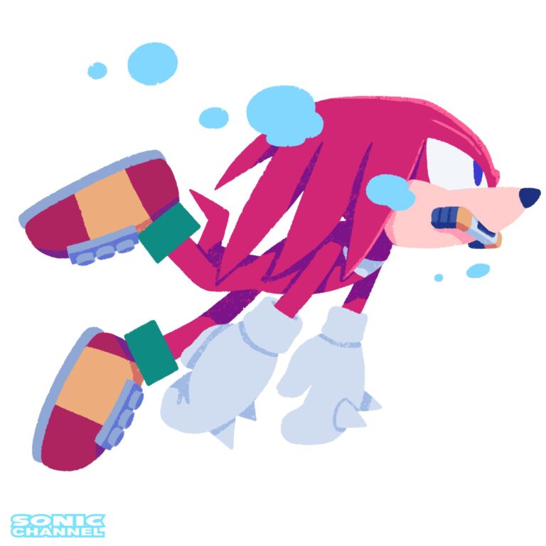 Knuckles Takes the Spotlight in Sonic Channel’s October 2025 Commemorative Illustration