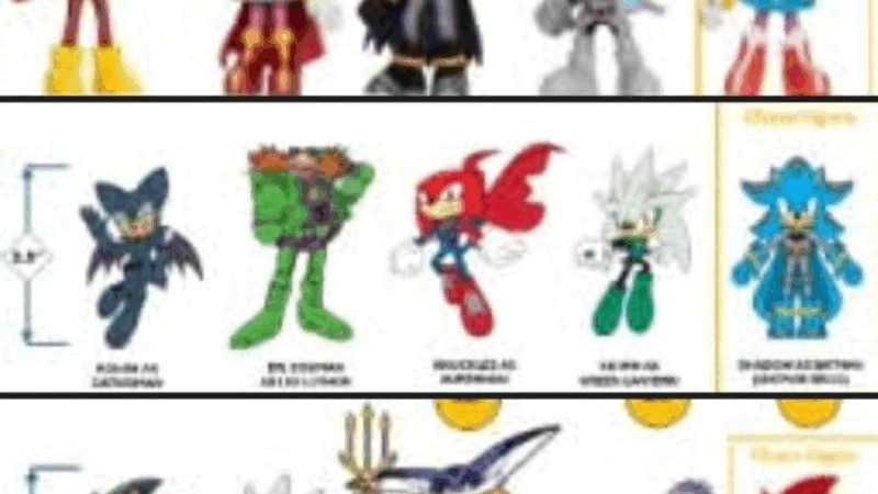 New DC x Sonic the Hedgehog Crossover Figures Leak Online With First Look at Upcoming Wave