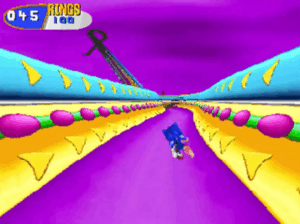 Special Stage from the PC version of Sonic 3D Blast