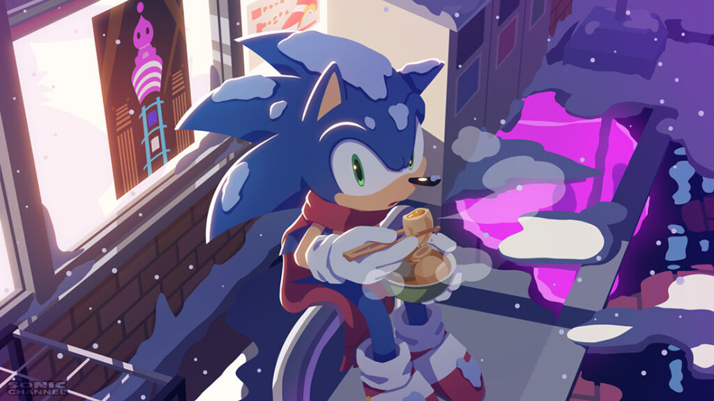 SONICPICT January 2026 Calendar – “Sonic and a Blissful Bowl of Oden”
