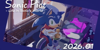 SONICPICT January 2026 Calendar – “Sonic and a Blissful Bowl of Oden”
