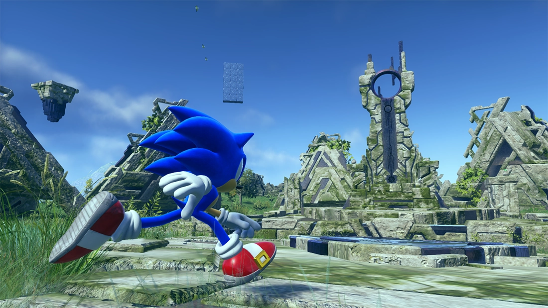 Super Sonic image from Morio Kishimoto's Sonic Channel column