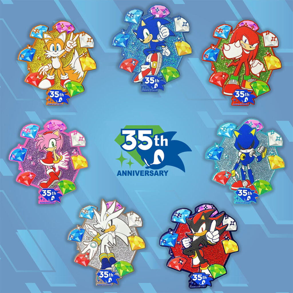 Sonic 35th Anniversary Mystery Pins Bring Silver, Metal Sonic and More to NYCC