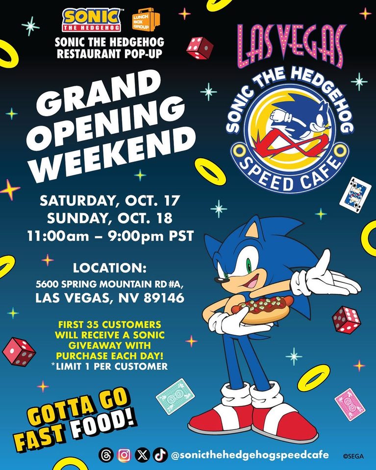 Sonic Speed Cafe Brings Vegas-Exclusive Chili Dogs to Las Vegas on October 17