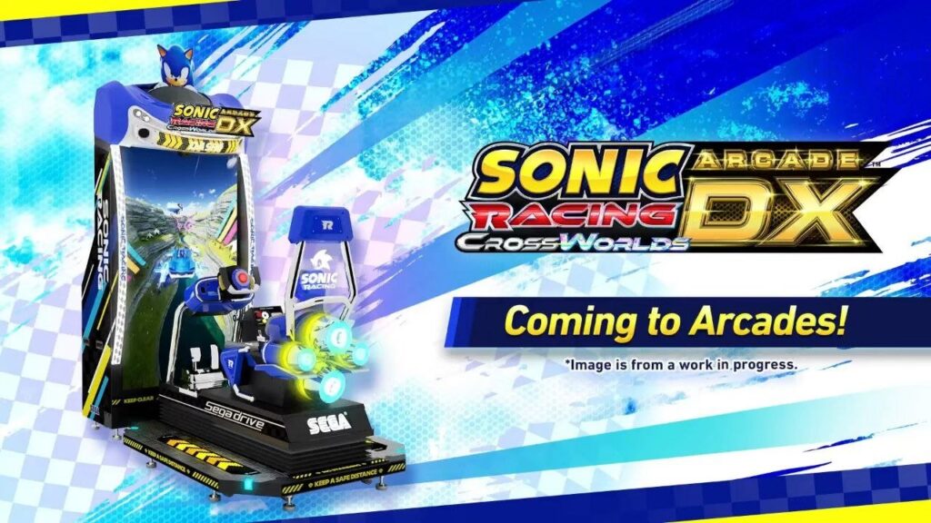 Sonic Racing: CrossWorlds Arcade DX Announced With New Ride-On Arcade Cabinet