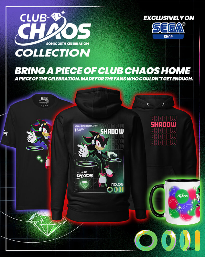 Shadow Club Chaos Hoodie, T-Shirt and Mug Now Available on Official SEGA Shop