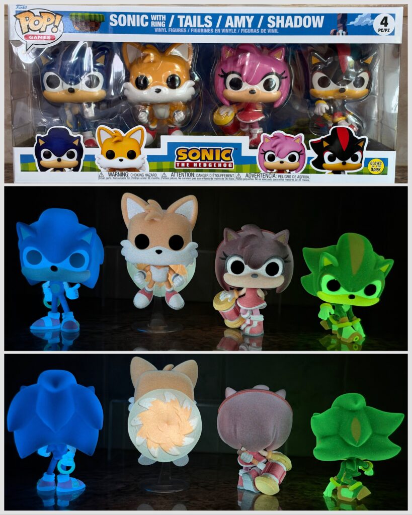 Sonic Funko Pop! Glow-in-the-Dark 4-Pack Gets New Collector Photos